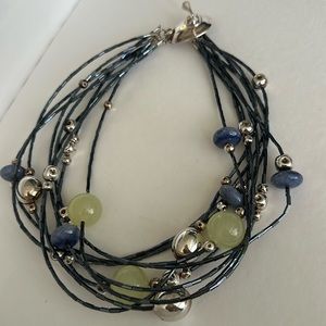 RLM Studio Multi Strand Sterling Glass Necklace